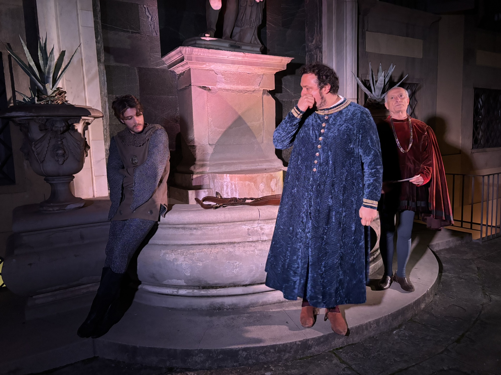 Una scena del viaggio teatrale La Congiura dei Pazzi
