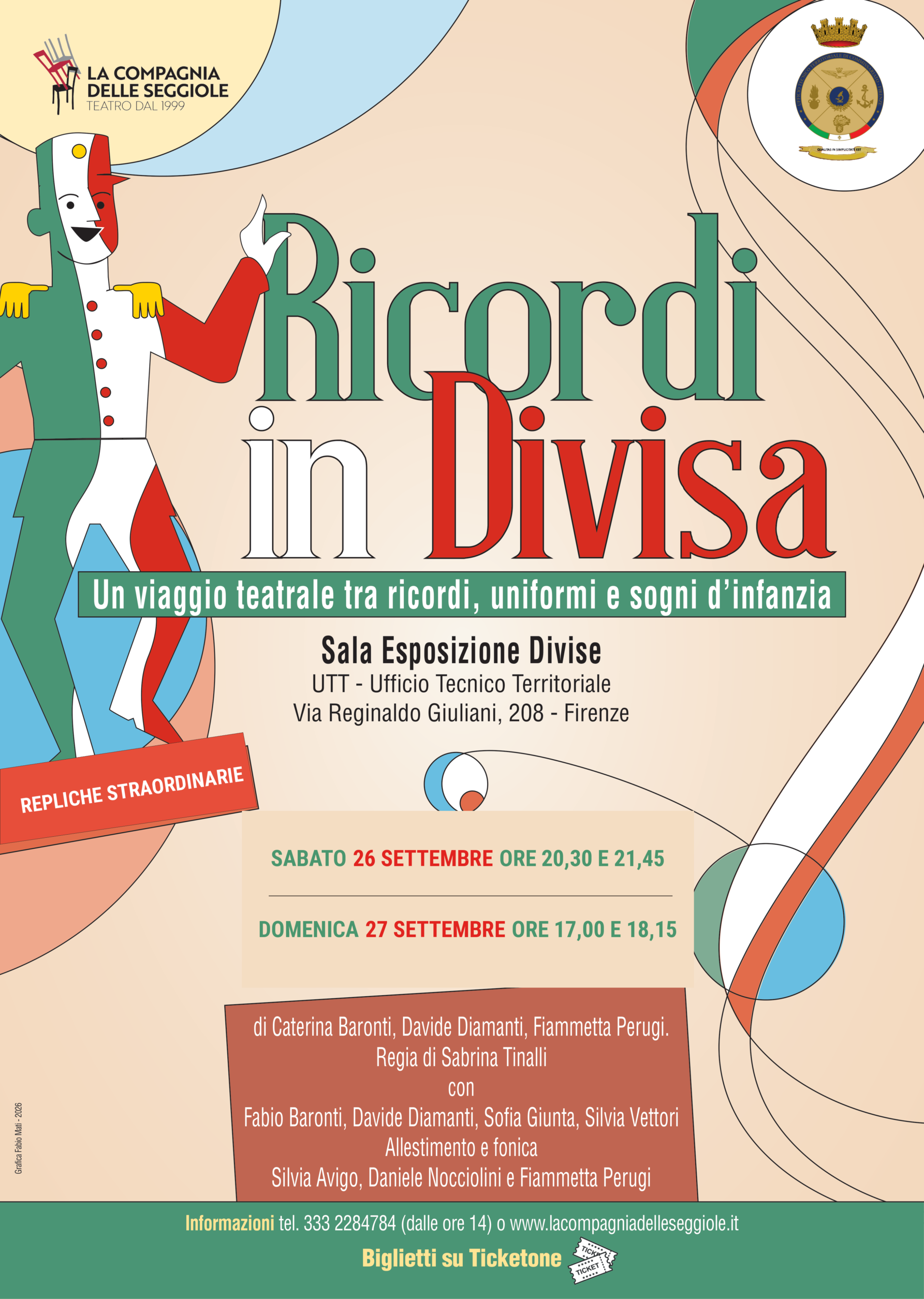 Ricordi in Divisa - Repliche straordinarie 26 e 27 settembre 2026 a Firenze